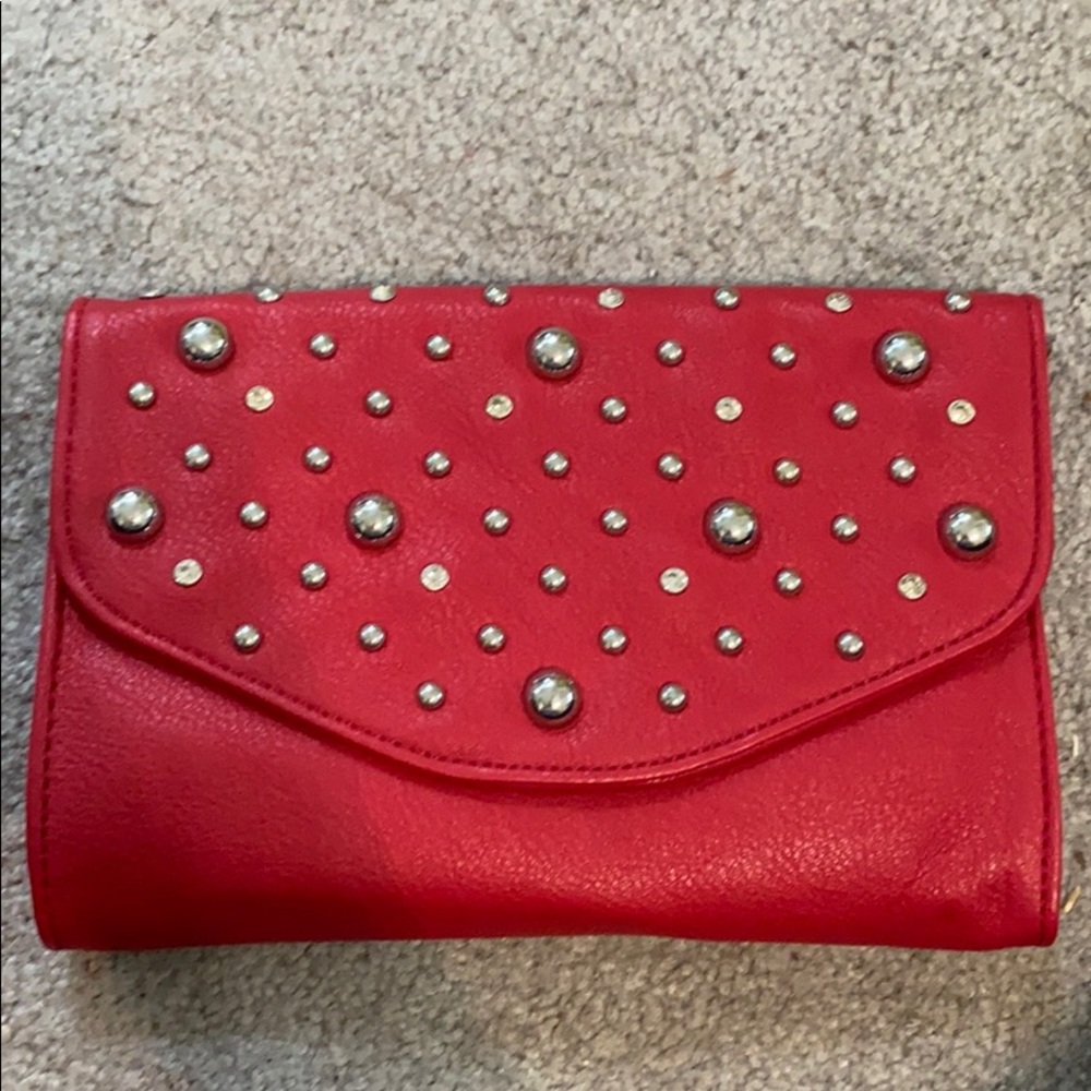 Sexy red Grace Adele clutch